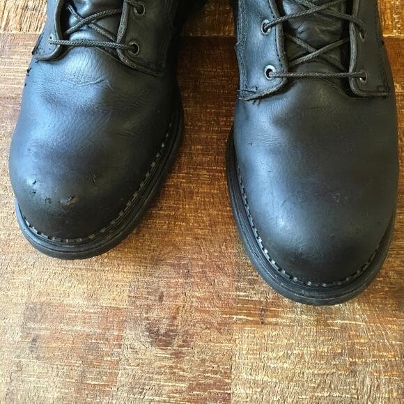 Red Wing Shoes 923 EH Soft Toe 6" Work Boot Mens Size 15 Black Leather Dynaforce - Picture 3 of 12